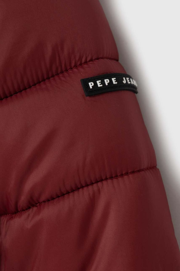 Chłopiec Pepe Jeans kurtka dziecięca Outerw Heavy PB401226 bordowy