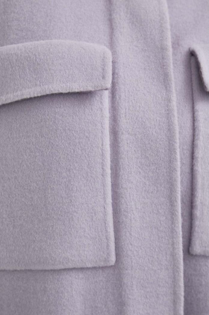 Calvin Klein kurtka wełniana K20K205856 fioletowy