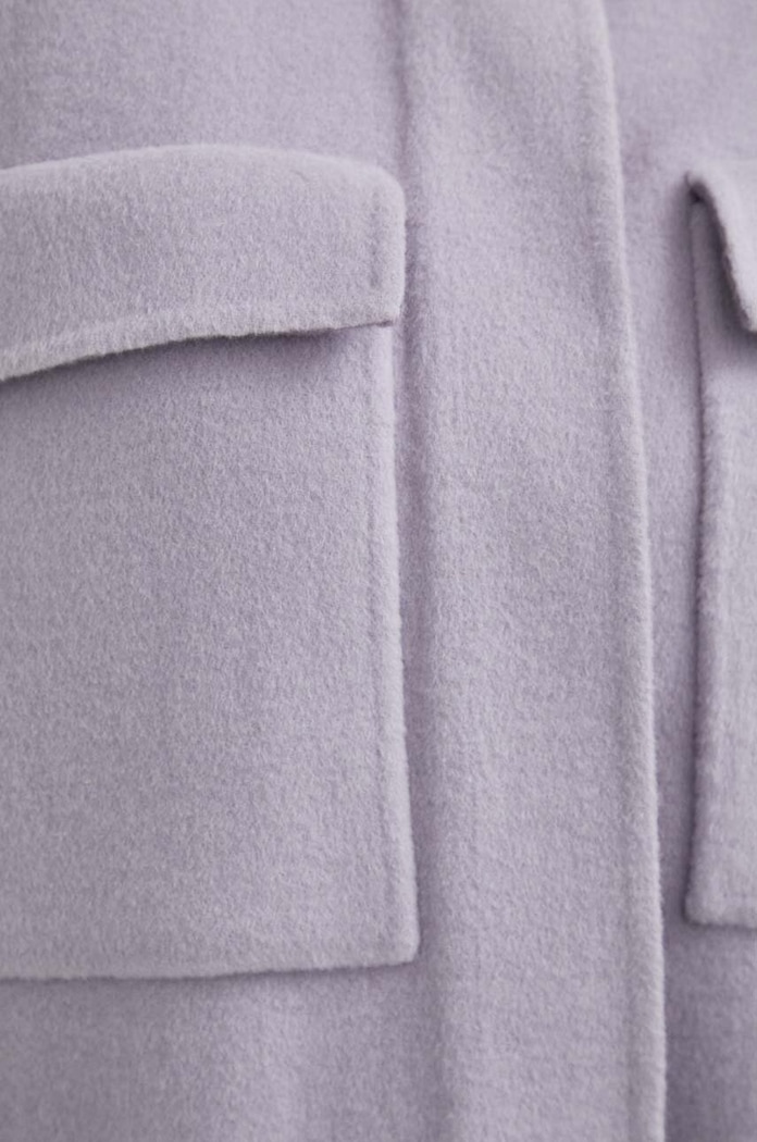 Calvin Klein kurtka wełniana K20K205856 fioletowy