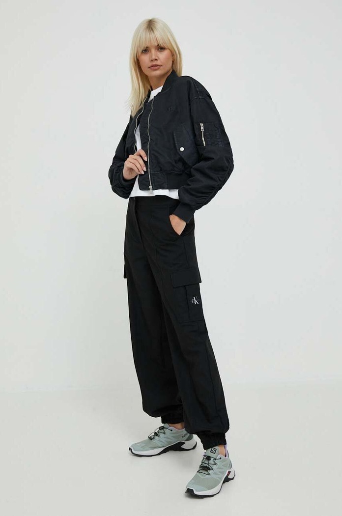 Μπουφάν bomber Calvin Klein Jeans J20J221378 μαύρο AW23