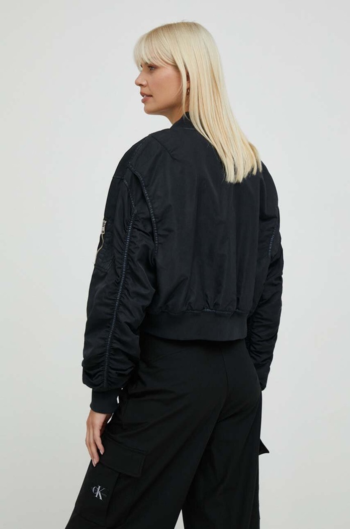 Ρούχα Μπουφάν bomber Calvin Klein Jeans J20J221378 μαύρο
