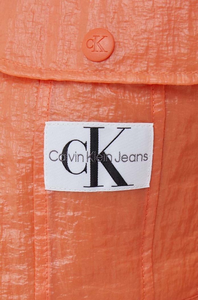 Calvin Klein Jeans kurtka J20J221593 pomarańczowy
