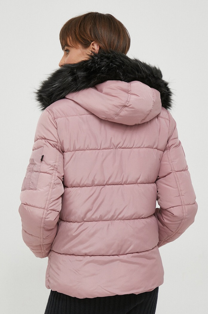 Oblečení Bunda Alpha Industries Hooded Puffer Wmn 108004.397 růžová
