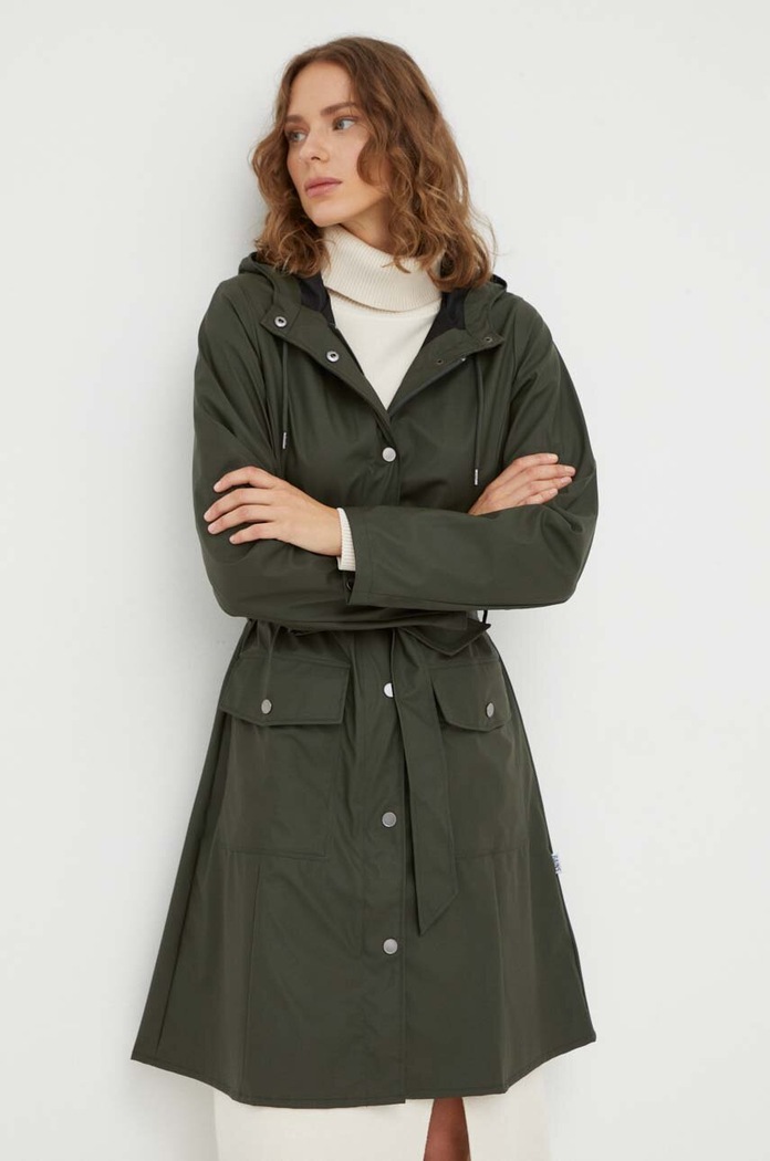 Rains kurtka przeciwdeszczowa 18130 Jackets 18130.03 zielony SS25