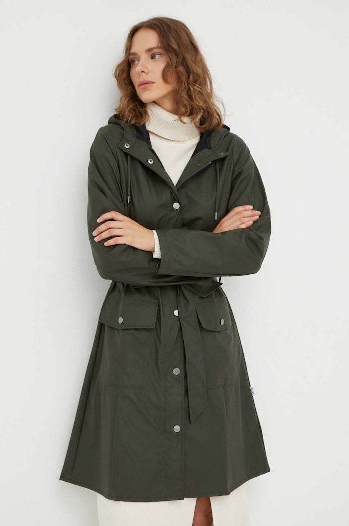 Rains kurtka przeciwdeszczowa 18130 Jackets 18130.03 zielony SS25