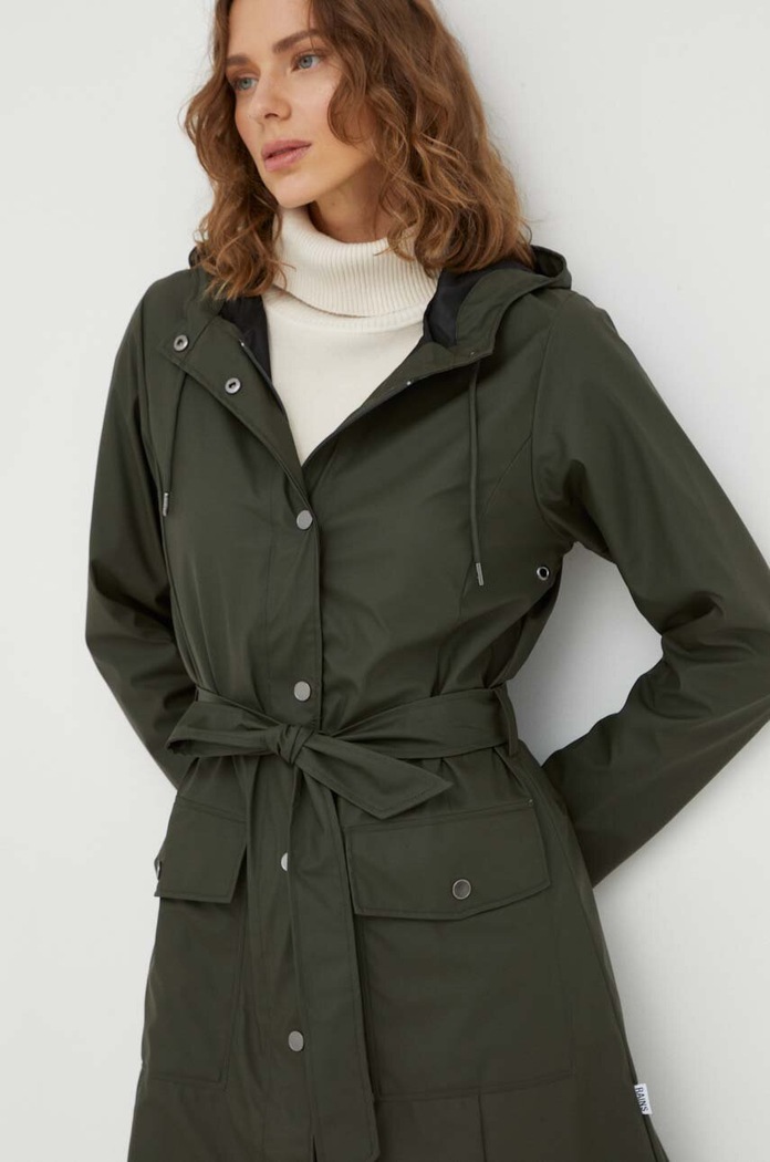 Rains kurtka przeciwdeszczowa 18130 Jackets zielony 18130.03