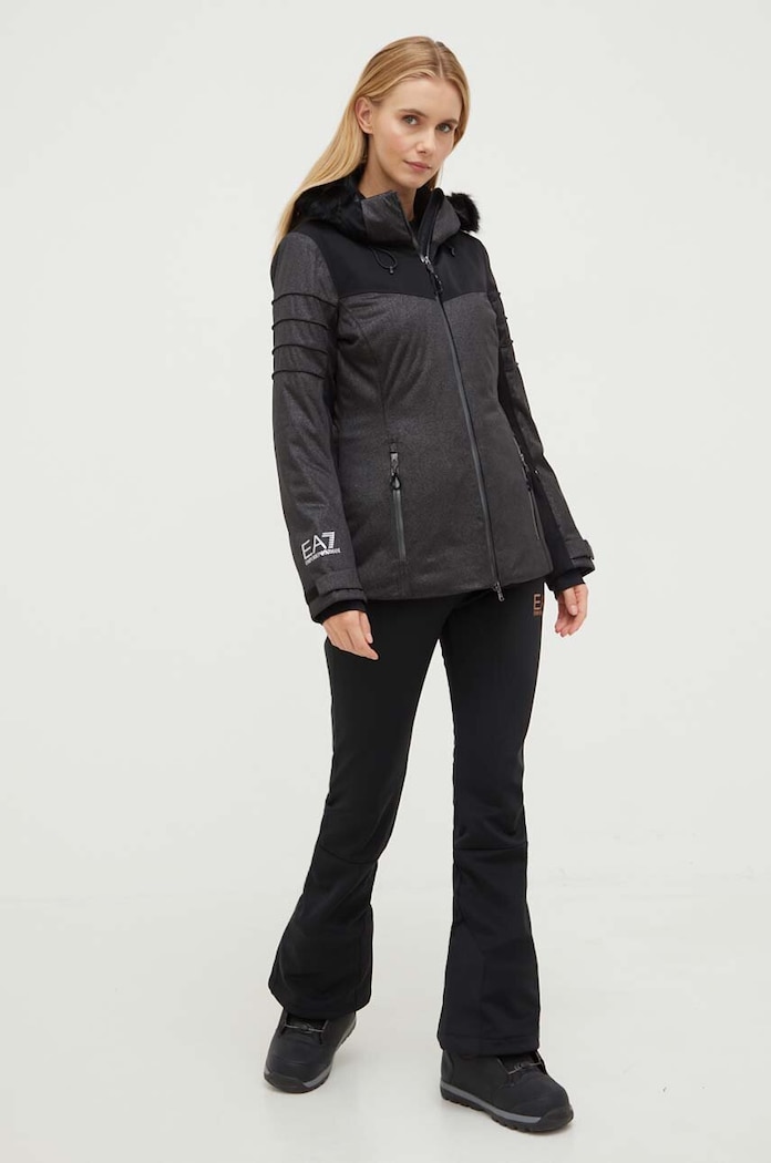 Lyžařská bunda EA7 Emporio Armani 6RTG15.TNDCZ černá AW23