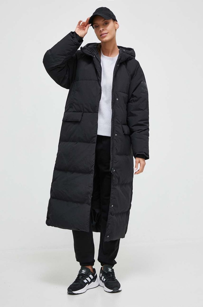 adidas kurtka puchowa pozostałe czarny IK3159