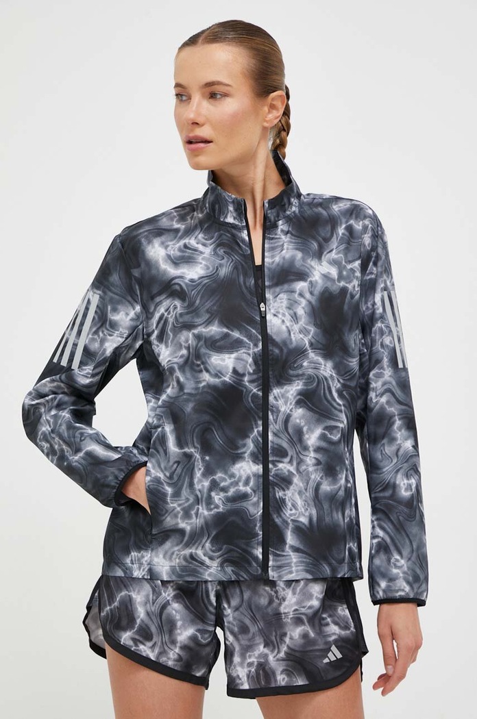 Vetrovka adidas Performance Own the Run sivá IJ5427