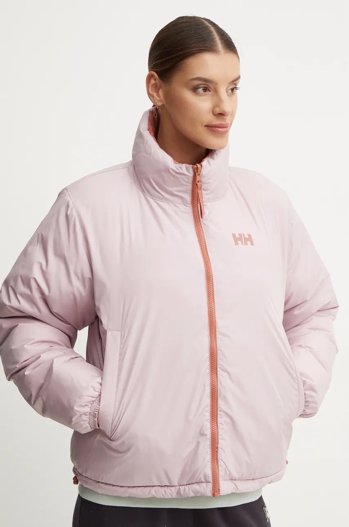 Oboustranná bunda Helly Hansen 54061 oranžová AW25