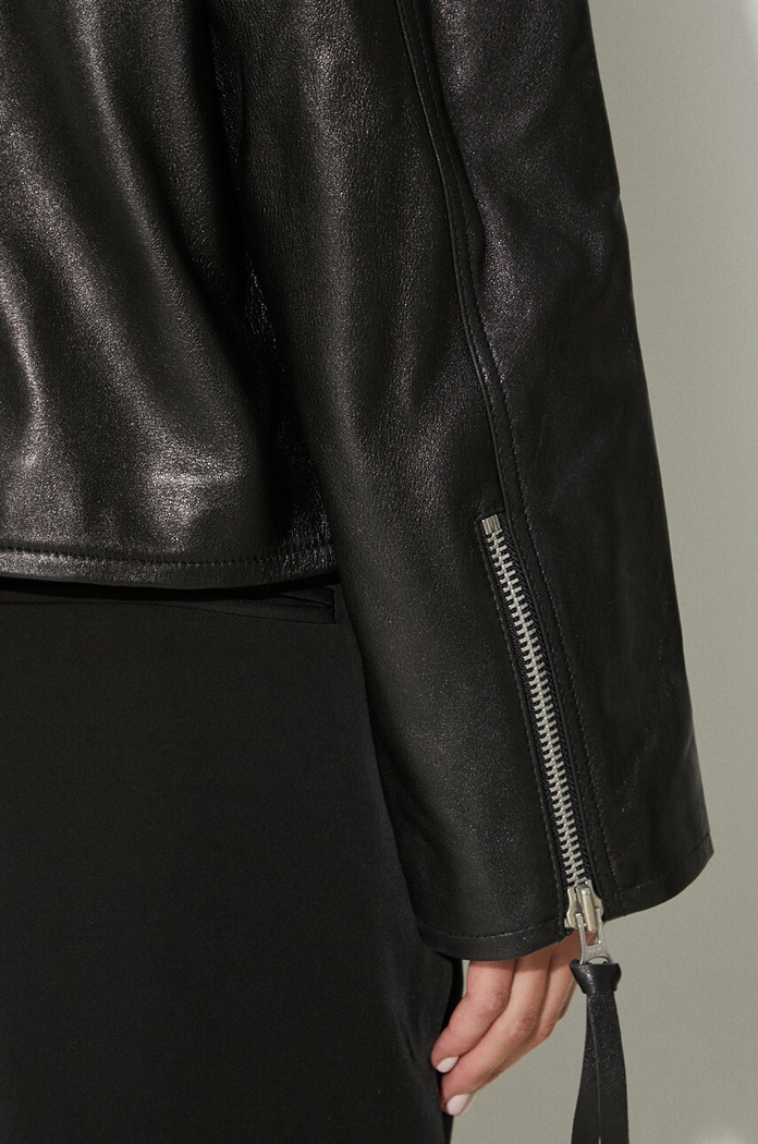 Samsoe Samsoe leather jacket F23300187