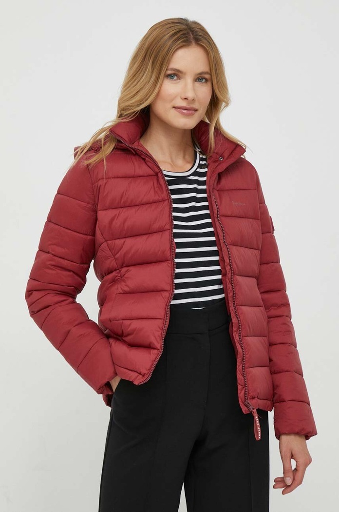 Jakna Pepe Jeans Planet friendly bordo PL402253.299