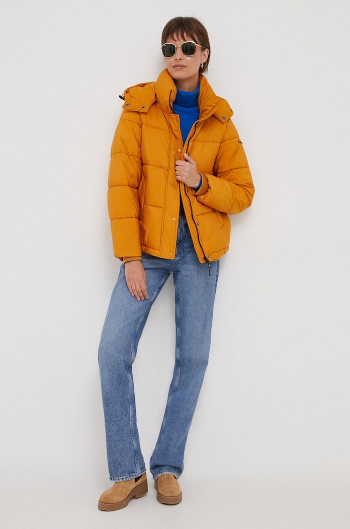 Pepe Jeans kurtka Morgan PL402273.097 żółty AW23
