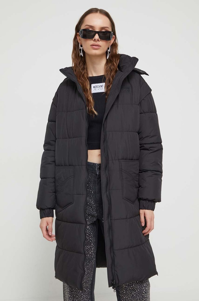 Bunda Moschino Jeans s podšívkou černá 0608.8720