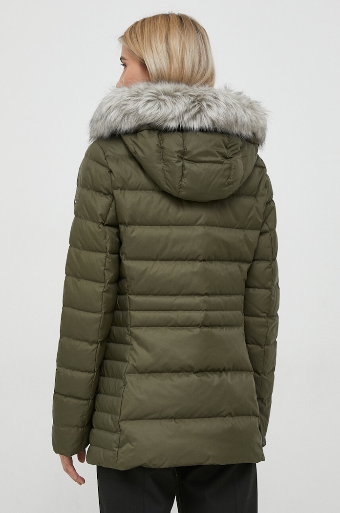 Ρούχα Μπουφάν με επένδυση από πούπουλα Tommy Hilfiger WW0WW39746 πράσινο
