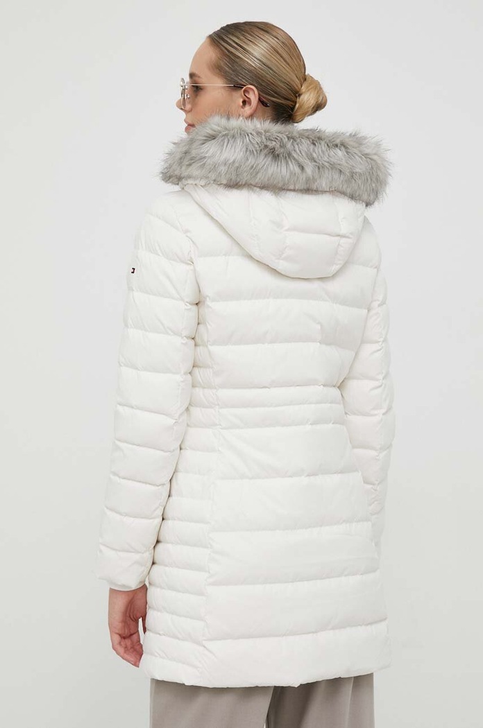 Péřová bunda Tommy Hilfiger WW0WW39747 béžová AW24