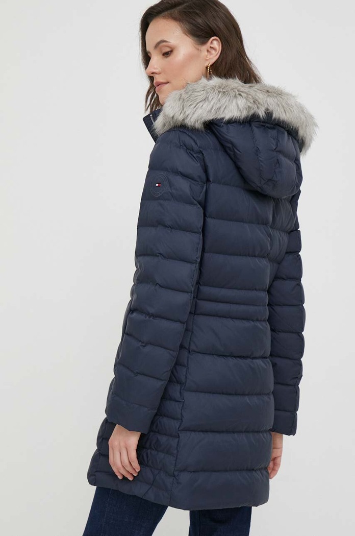 Oblečení Péřová bunda Tommy Hilfiger WW0WW39747 námořnická modř