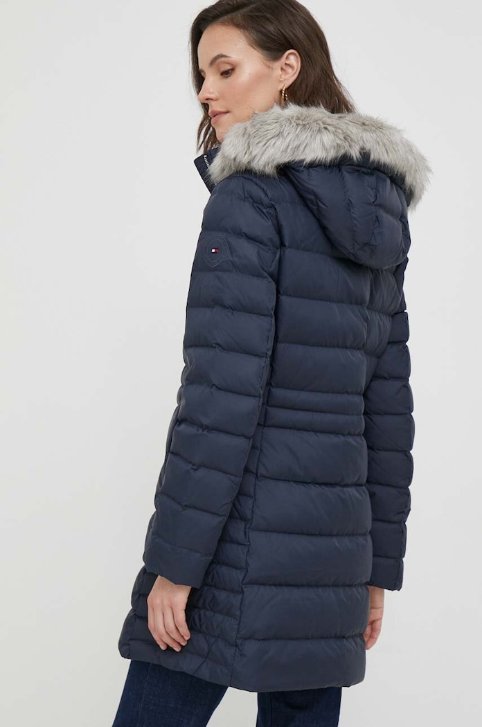 Oblečení Péřová bunda Tommy Hilfiger WW0WW39747 námořnická modř