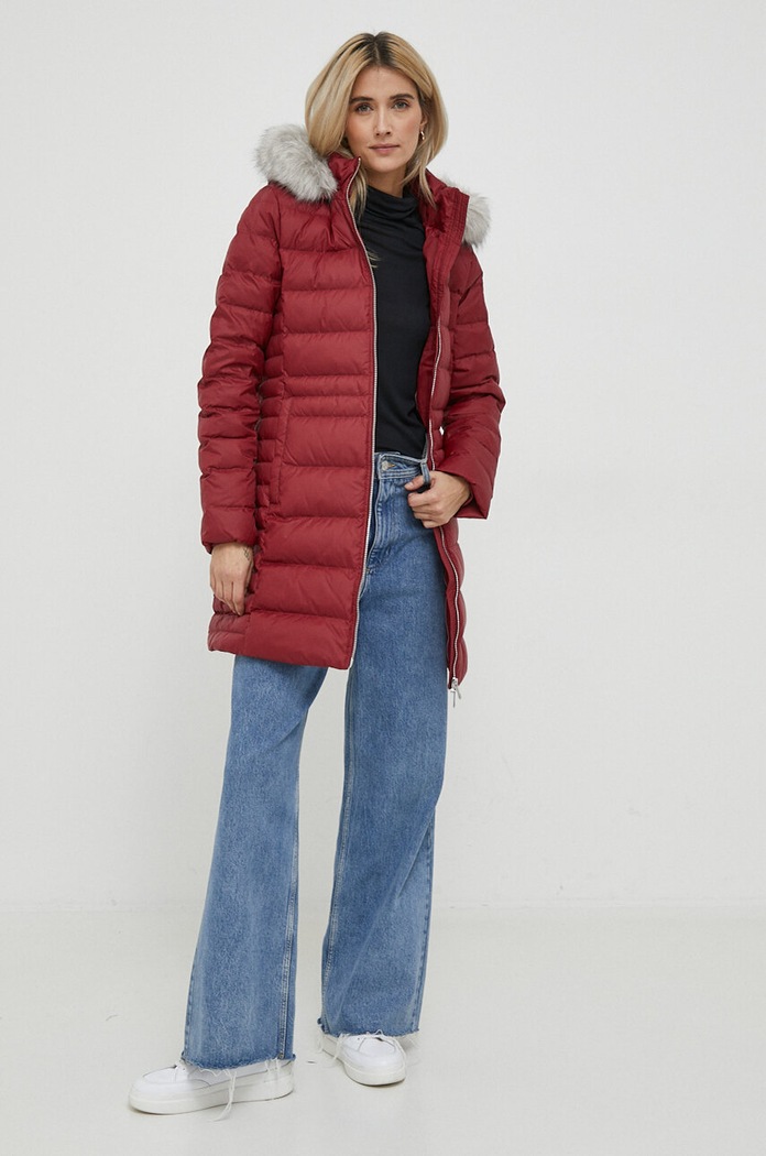 Pernata jakna Tommy Hilfiger WW0WW39747 bordo AW24