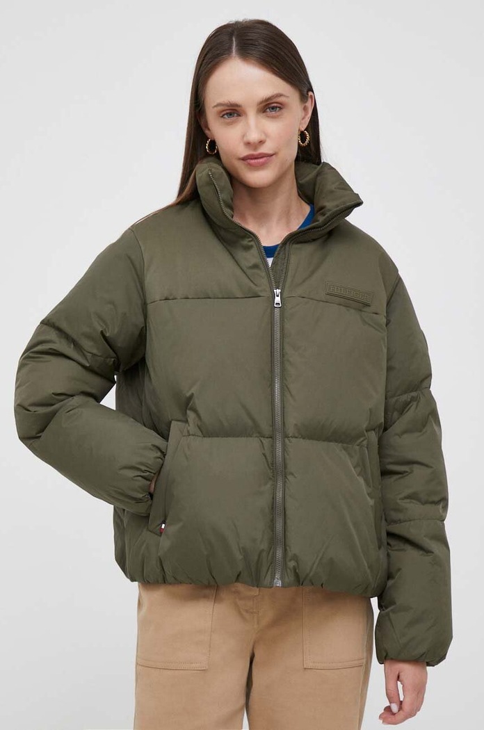 Tommy Hilfiger kurtka bez kaptura zielony WW0WW39748