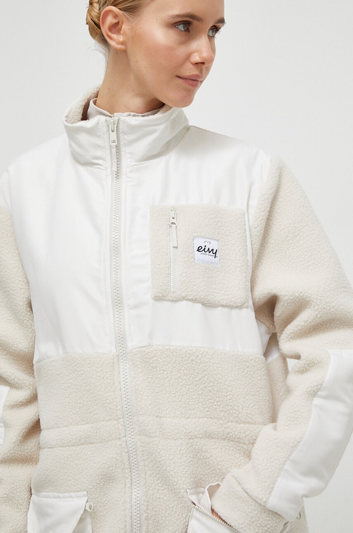 Eivy sportos pulóver Field Sherpa mintás bézs A00342087