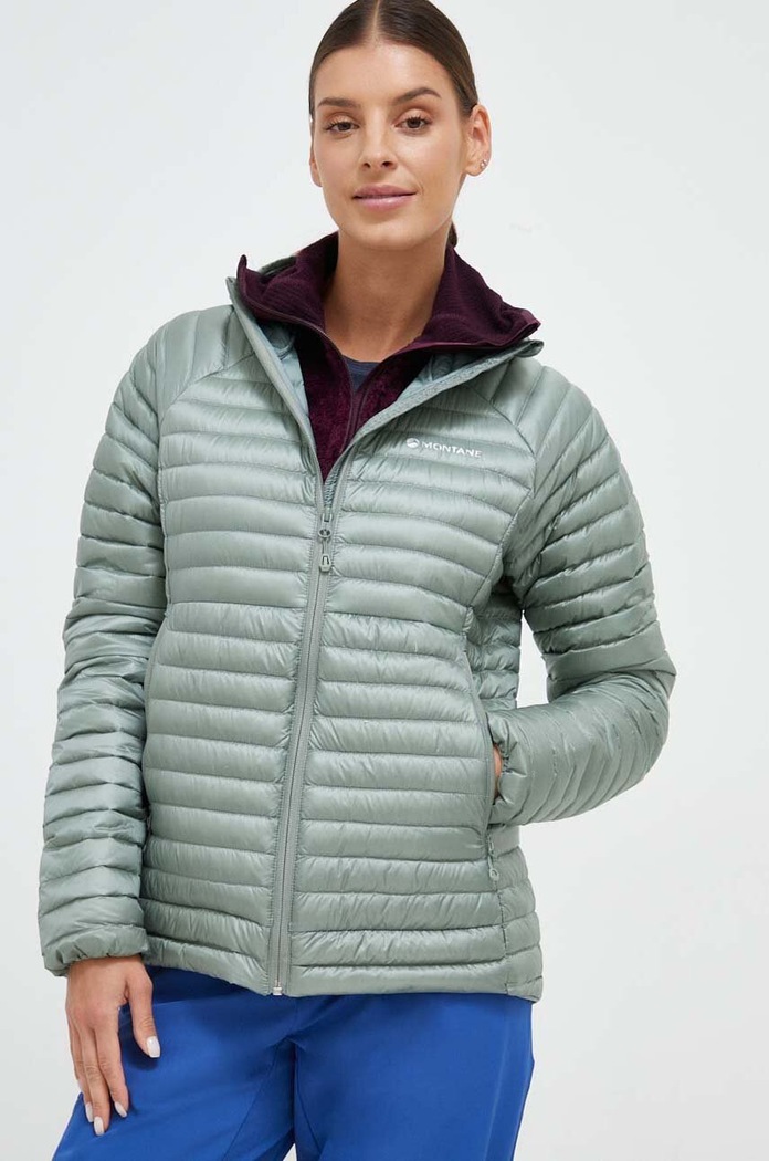 Páperová športová bunda Montane Anti-Freeze Lite jemné zateplenie zelená FAFLH15