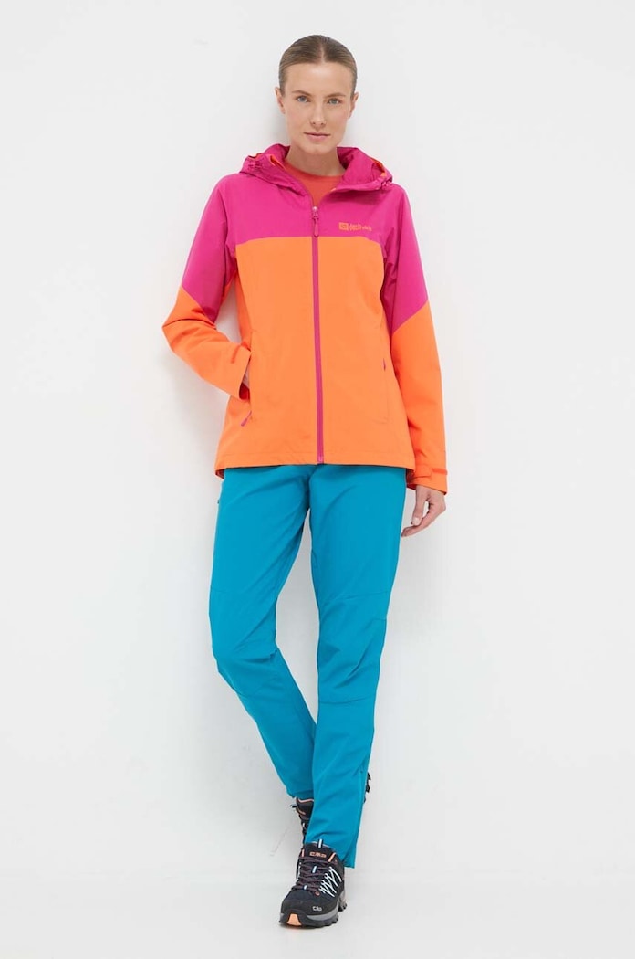 Яке за спортове на открито Jack Wolfskin Weiltal 2L 1115941 оранжев AW23