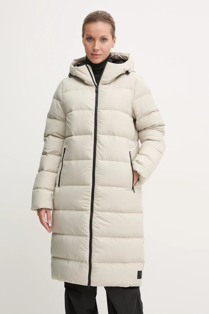 Pernata jakna Jack Wolfskin Frozen Palace Planet friendly bež 1204133
