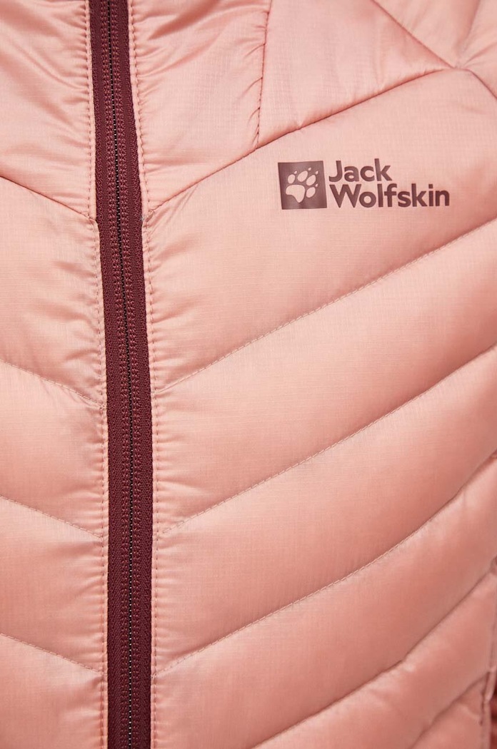 Πουπουλένιο αθλητικό μπουφάν Jack Wolfskin Passamani ροζ 1207101