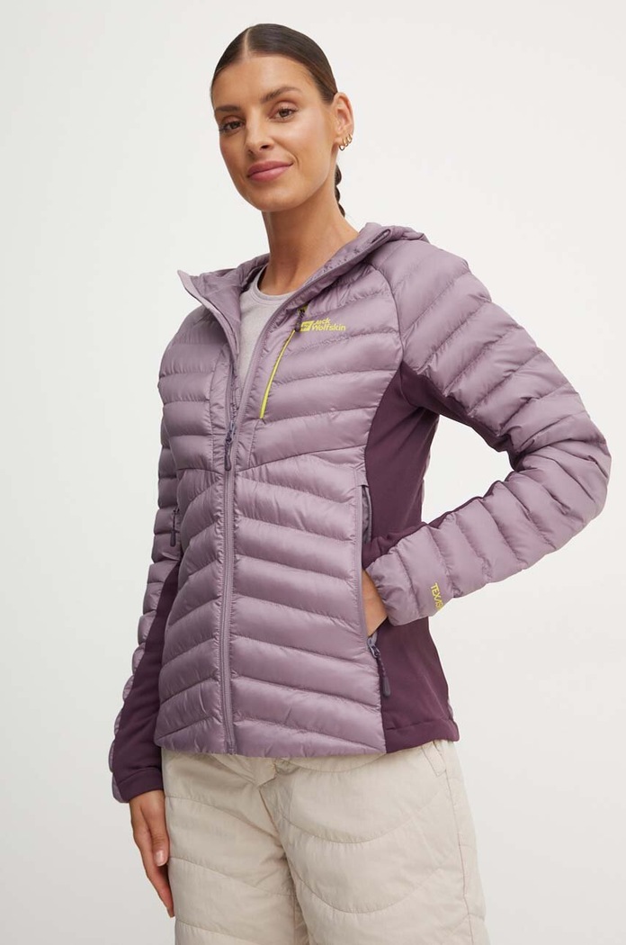 Sportovní bunda Jack Wolfskin Routeburn Pro přechodné fialová 1207192