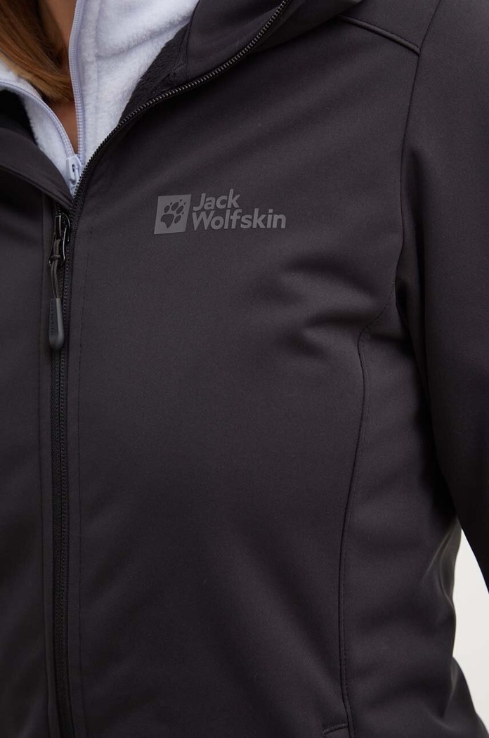 Яке за спортове на открито Jack Wolfskin Windhain 1307781 черен