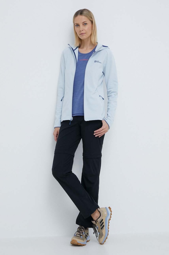 Jack Wolfskin sportos pulóver Baiselberg 1710772 kék SS25