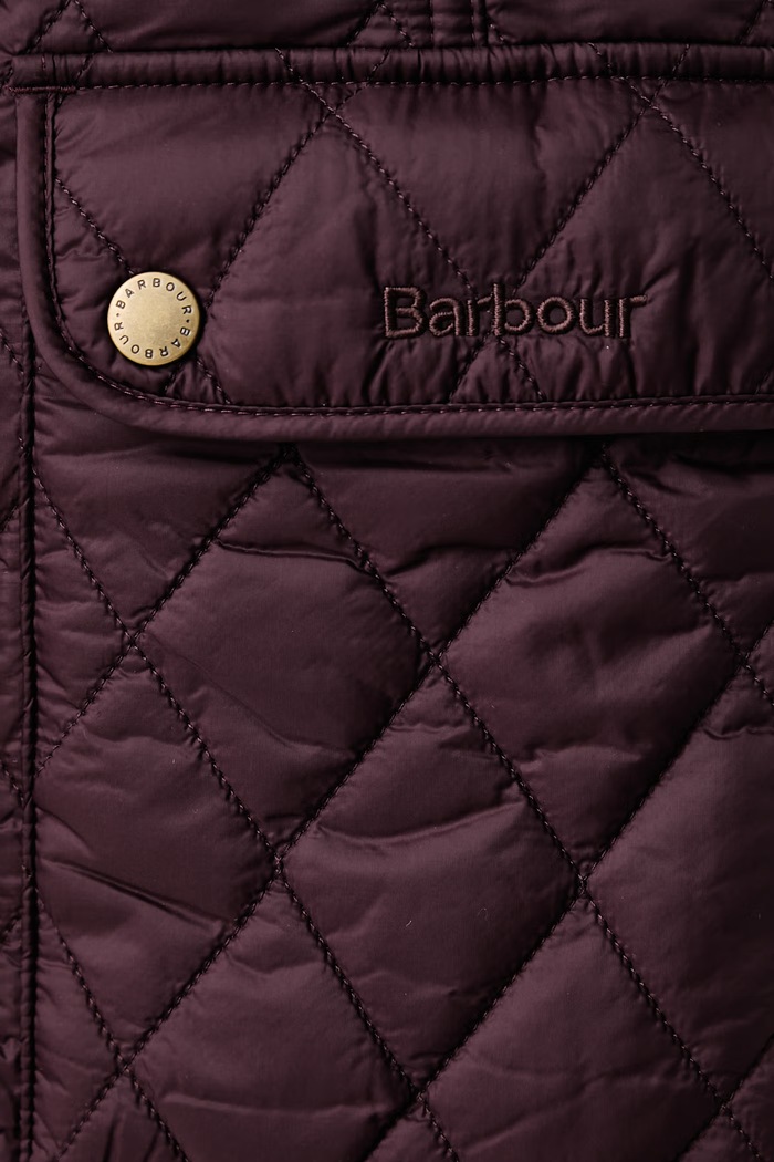 Bezrękawnik damski Otterburn Quilted Gilet Barbour bordowy LGI0003