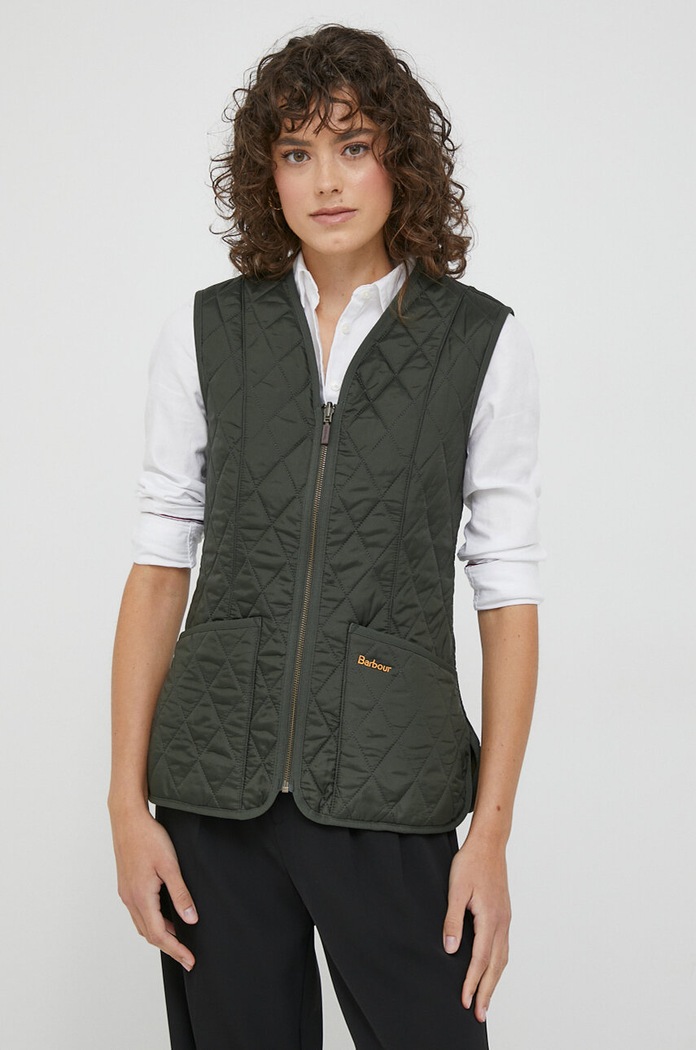 Barbour vesta cu captuseala verde LLI0003