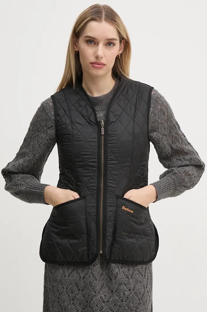 Barbour vesta cu captuseala negru LLI0003