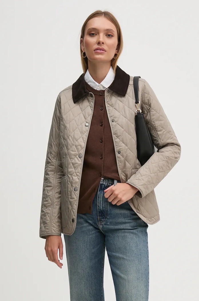 Barbour kurtka Annandale Quilted Jacket bez kaptura beżowy LQU0475