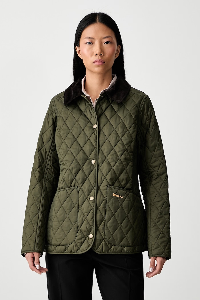 Barbour giacca di mezza stagione da donna ANNANDALE transitorio verde LQU0475