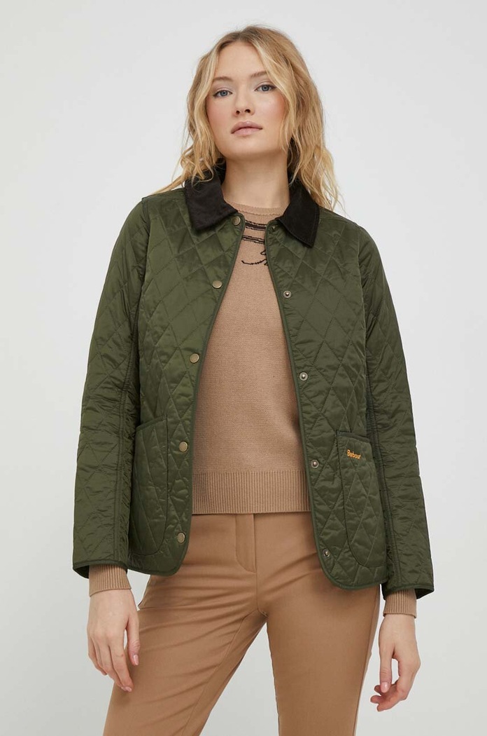 Barbour geaca cu captuseala verde LQU0475