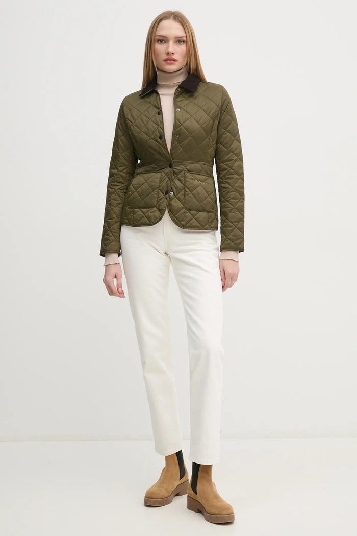 Яке Barbour LQU1012 зелен SS26