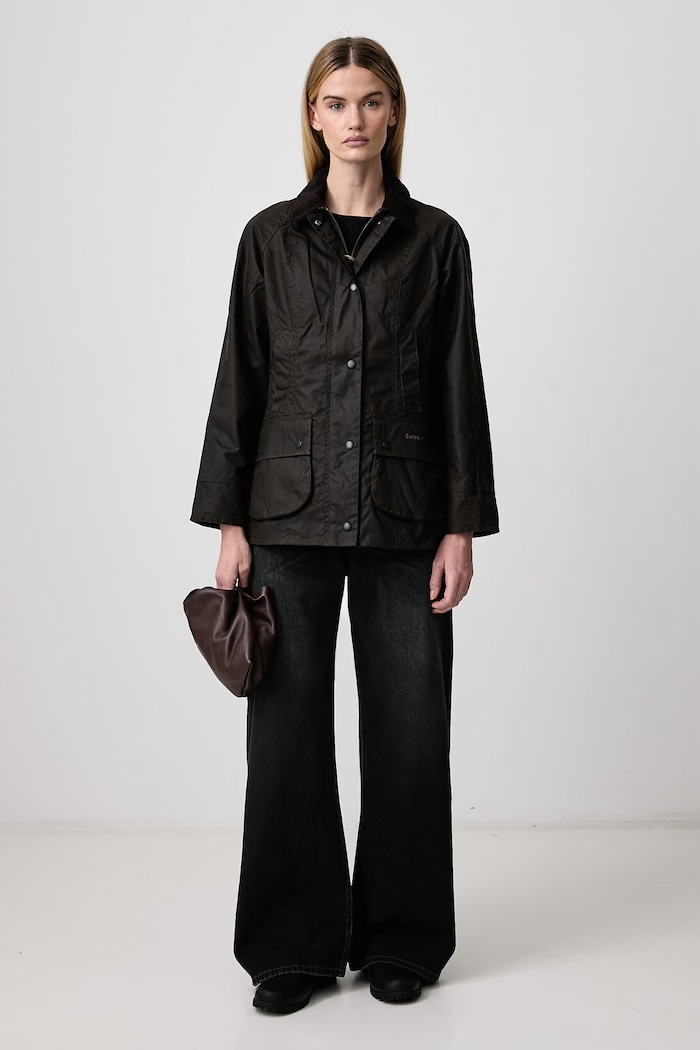 Barbour Kurtka bawełniana Classic Beadnell Wax Jacket LWX0668 brązowy AA00