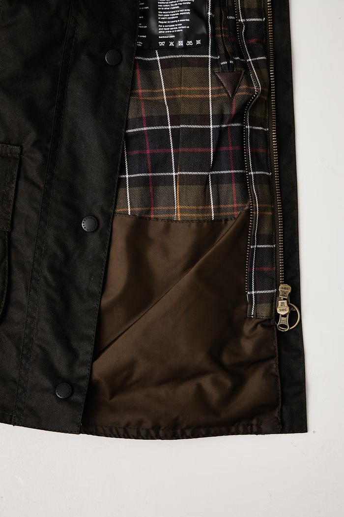 Barbour Kurtka bawełniana Classic Beadnell Wax Jacket LWX0668