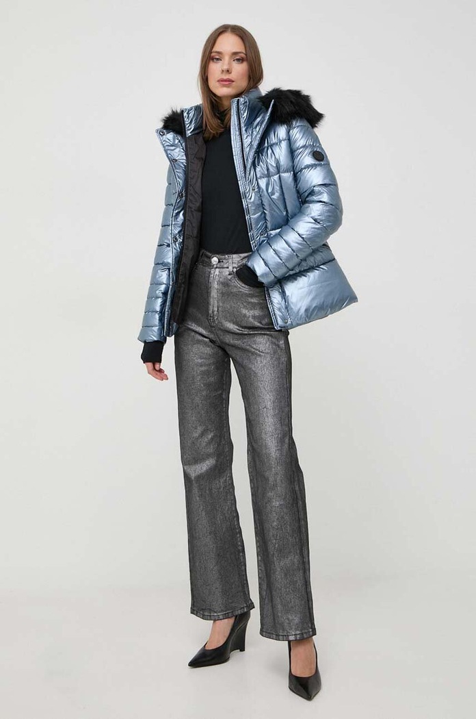 Morgan geaca GARBO.BLEU.GLACIER albastru AW23