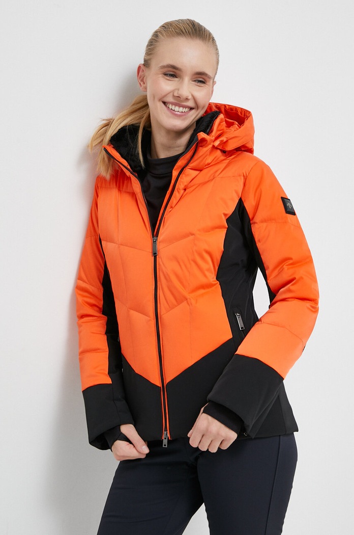 Péřová lyžařská bunda Descente Abel DWWWGK16 oranžová AW23