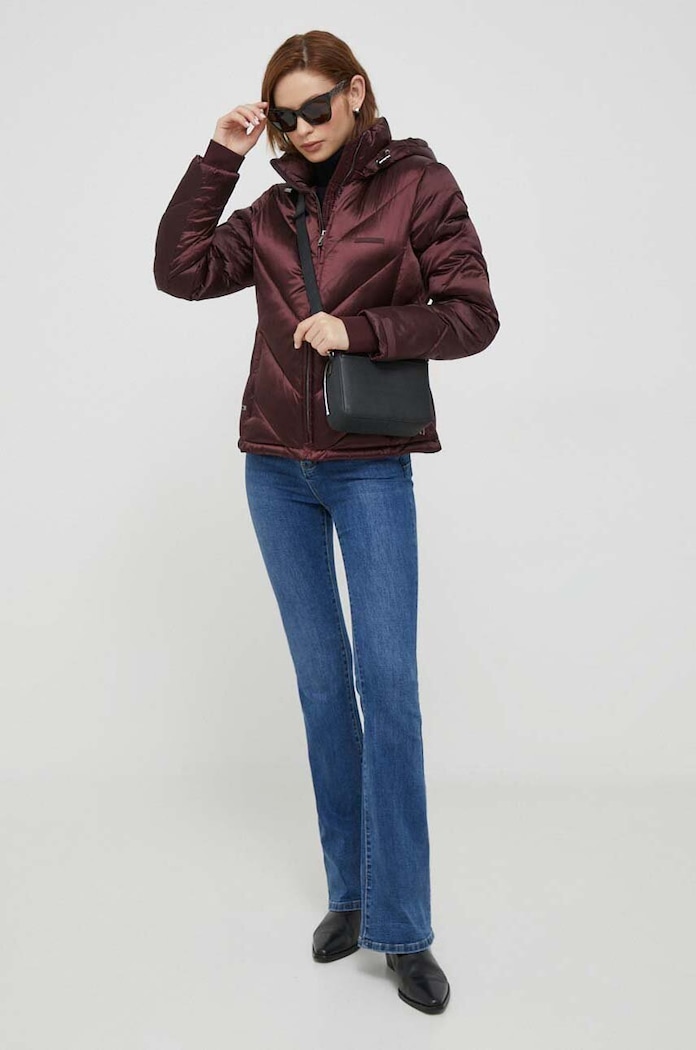 Calvin Klein geaca K20K207068 burgundia AW23