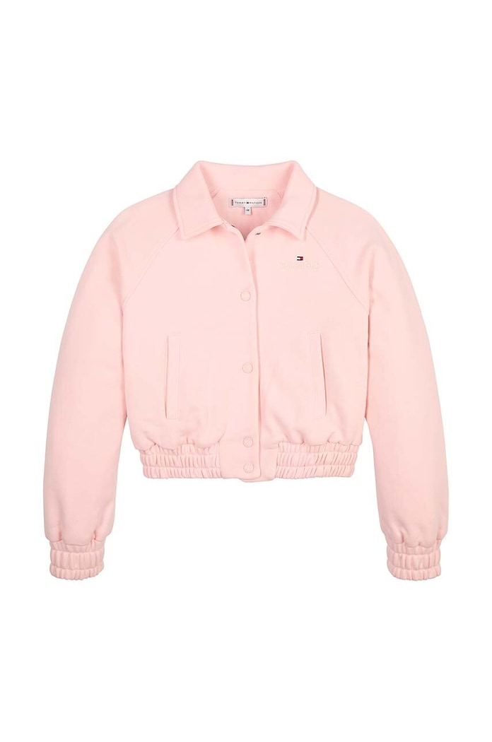 Tommy Hilfiger kurtka dziecięca nieocieplane różowy KG0KG07700.9BYX