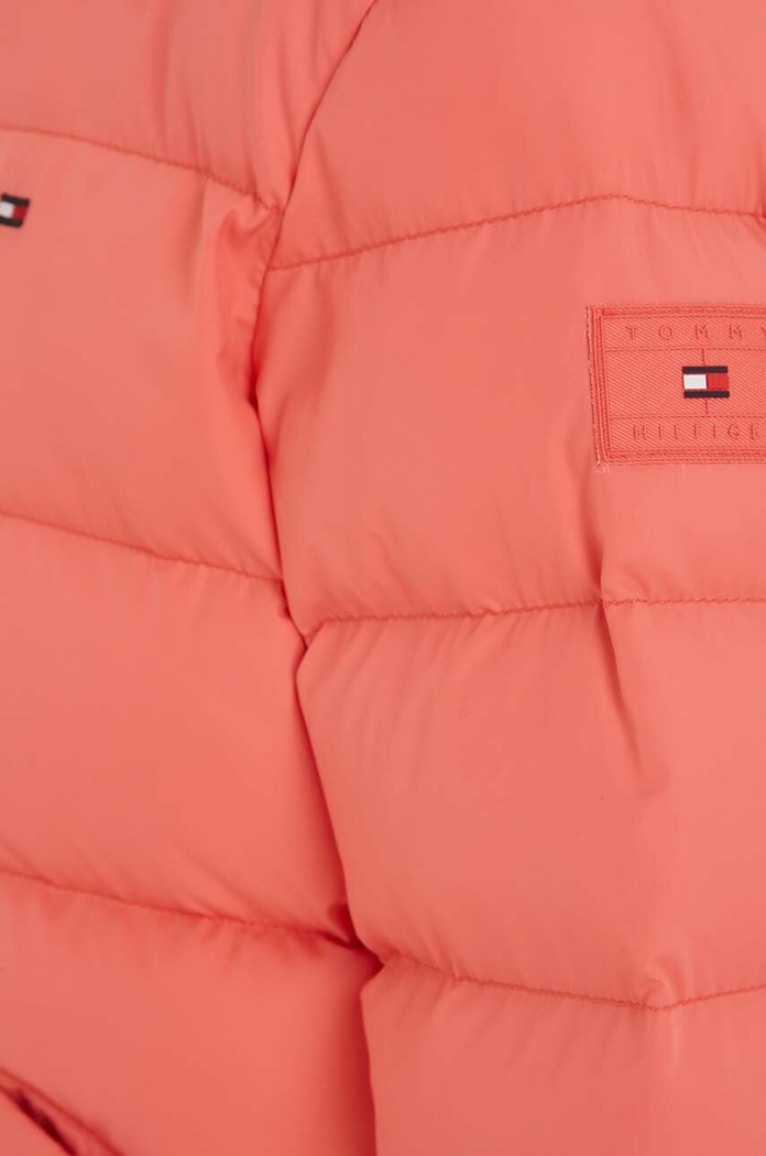 Fete Tommy Hilfiger geaca de puf pentru copii KG0KG07399.128.176.9BYX portocaliu