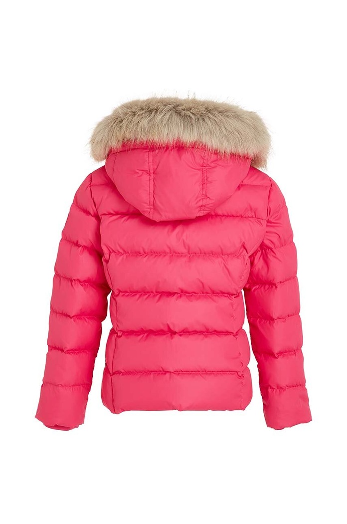 Dziewczynka Tommy Hilfiger kurtka puchowa dziecięca KG0KG07399.128.176.9BYX różowy