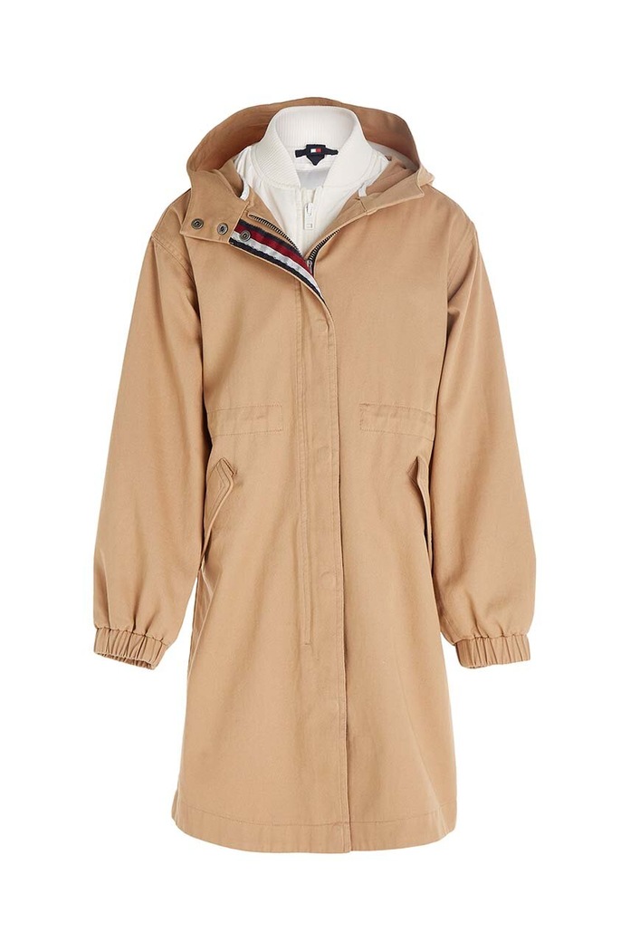 Dětská bunda Tommy Hilfiger nezateplené béžová KG0KG07509.9BYX