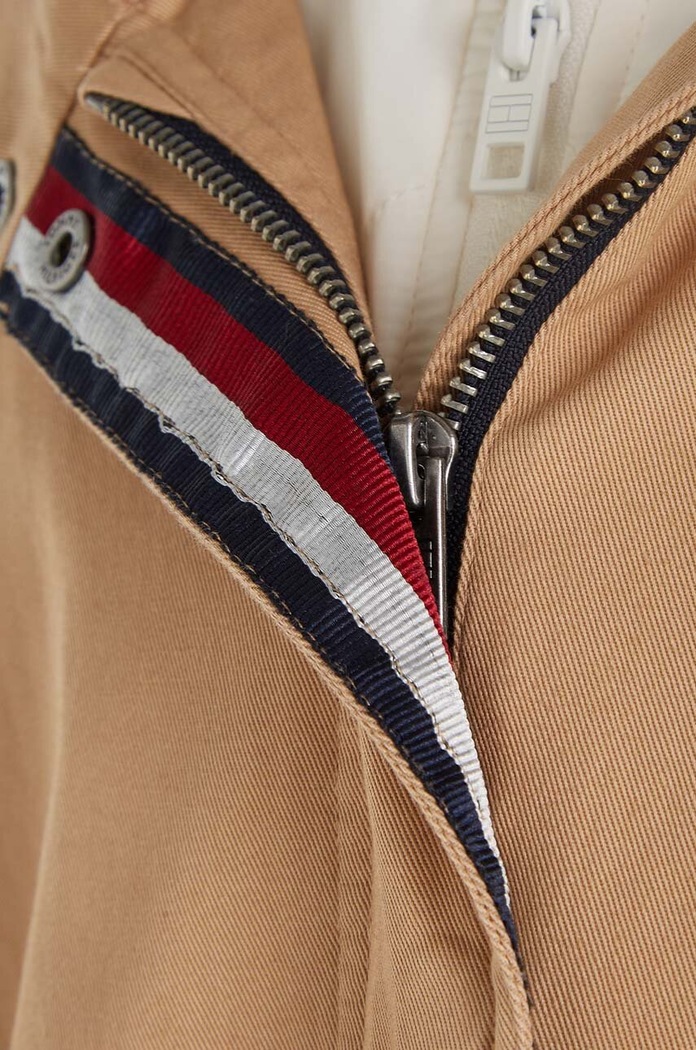 DÍVKA Dětská bunda Tommy Hilfiger KG0KG07509.9BYX béžová