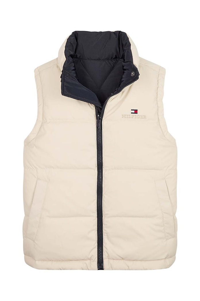 Tommy Hilfiger bezrękawnik dwustronny dziecięcy granatowy KS0KS00500.9BYX
